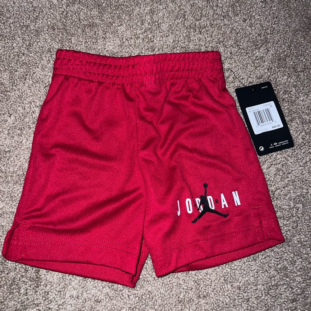 Jordan shorts, *NWT, red, 3T